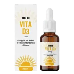 Vita D3 Drop 400IU to Support The Normal Development of Bone 30ml _ Vita Nutrition