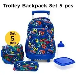 Trolley Bag School Set 5pcs