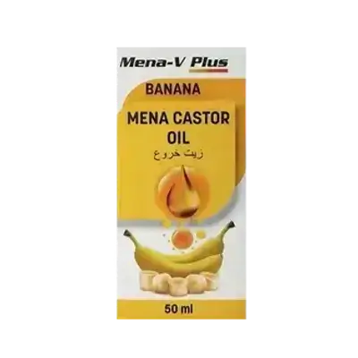 Mena Castor Oil BANANA 50ml _ Mena-V Plus
