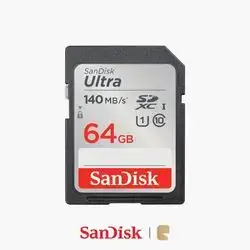 SanDisk Ultra SDXC | 64GB UHS-I 140MB/s High-Speed Card