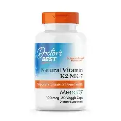 DOCTORS BEST Natural Vitamin K2 MK-7 100 mcg - 60 Capsules