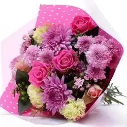 Mix Pink & Purple Flowers