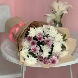Pink & White Flowers Bouquet