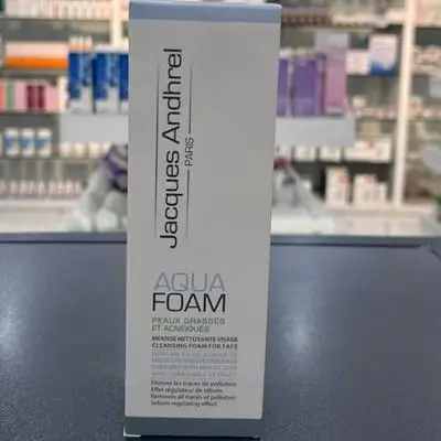 jacques andhrel aqua foam for oily and acne prone skin
