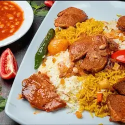 Meat Cutlets On Rice