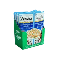 Inaba - Twin Packs Side Dish - Chicken with Vegetables & Cheese in Chicken Broth (6 +1gift)
