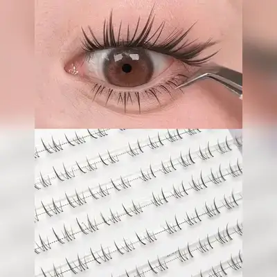 120pcs High Capacity 10 Rows Natural Appearance Lash Clusters Transparent Eyelash
