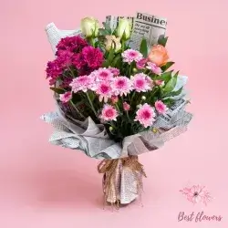 Bouquet Flowers- Purple
