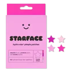 STARFACE Hydro-Star Pimple Patches - Pink Star, 32 count