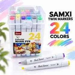 Samxi Twin Markers – 24 Colors