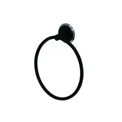 Merkur Round Towel Holder Black