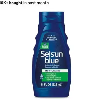 Selsun Blue Antidandruff Shampoo_ Maximum Strength_ Moisturizing _Scalp Treatment_With Selenium Sulfide 11 fl. oz._325ml