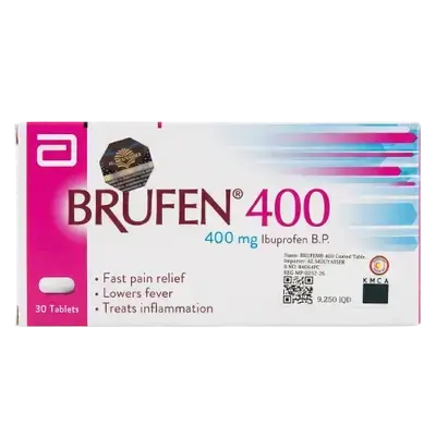 BRUFEN 400mg Ibuprofen 30 Tablets _ Abbott