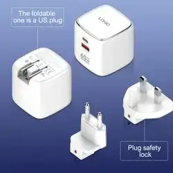 LDNIO 65W PD&QC U.S. Socket Multi-Adapter Fast Charger
