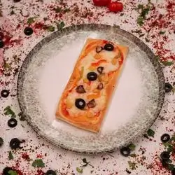 Rectangular Vegetable Slice Pizza
