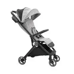 Baby Stroller with Basket - Gray