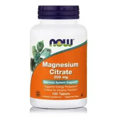 NOW FOODS Magnesium Citrate 200mg 100