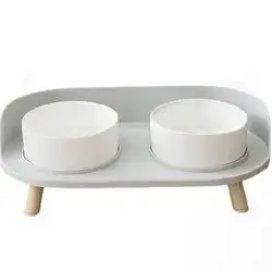 Dual Bowl Ceramic
