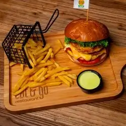 Chicken Double Cheese Burger