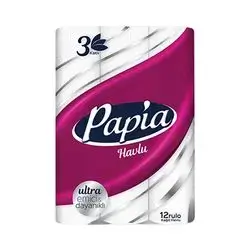 Papia Kitchen Towel 3 Ply 12 Rolls