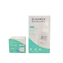 GLUCHECK Blood Glucose Meter & GLUCHECK Blood Glucose Test Strips