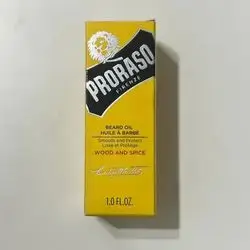 proraso beard oil wood and spice