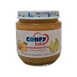 Confy food banana tangerine and pear 125 g