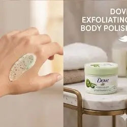 Dove Exfoliating Body Polish - Kiwi Seeds & Cool Aloe