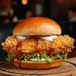 crispy cheese burger 