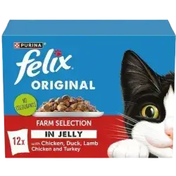 Felix Original Farm Selection In Jelly Pouch 12x85g