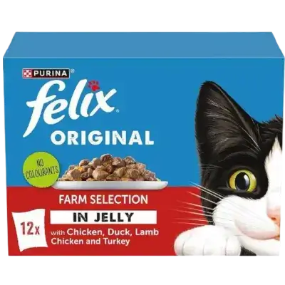 Felix Original Farm Selection In Jelly Pouch 12x85g