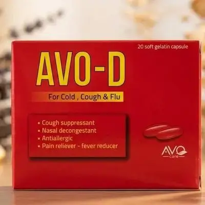 AVO-D (For Cold, Cough & Flu) 20 soft gelatin capsules