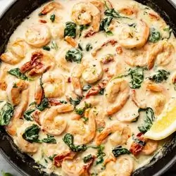 Shrimp With Alfredo Sauce