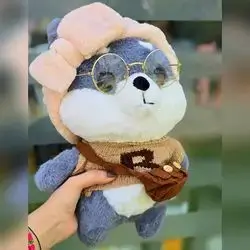 Funny cute loyal dog plush