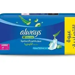 Always Aloe Vera 16 Pads MAXI THICK LONG