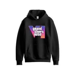 JERSEY HOODIE Over Size GTA Black ( Large )