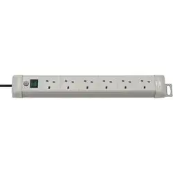 Extension Lead 6 Way 3M Grey