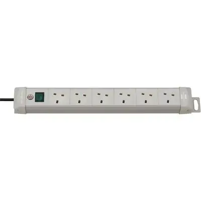 Extension Lead 6 Way 3M Grey