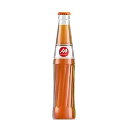 Zam Zam orange carbonated drink glass