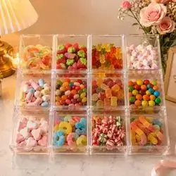 بۆكس اكرلیك جوكليت و ميوه(6*6سم) (12عدد)