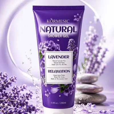 Kormesic Natural Lavender Shower Gel (200ml)