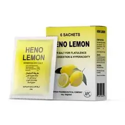 heno lemon- effervescent salt for flatulance,6 sachets