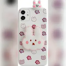 Samsung Galaxy S21Ultra Case Cute Rabbit Bear Silicone 3D Cartoon Case Cover