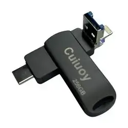 Cuiuoy 256GB iOS + Type-C + USB Flash Drive