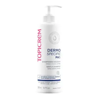 Topicrem PH5 Gentle Shampoo هو منظف محدد للشعر لعلاج جفاف فروة الرأس وفرط الحساسية والحكة.