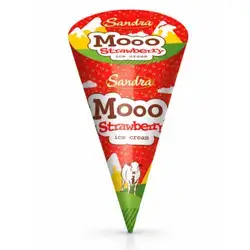 Sandra Mooo strawberry ice cream 80g