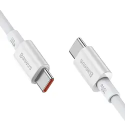 Baseus 100w, Usb Type-c To Usb Type-c Fast Charging Data Cable, Cable Length:1m - White