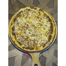 Sliced Pastrami Manousheh with Cheese
