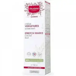 Mustela 3 in 1 Stretch Marks Cream, 150ml//كريم ستريتش مارك 3 في 1 من موستيلا، 150 مل