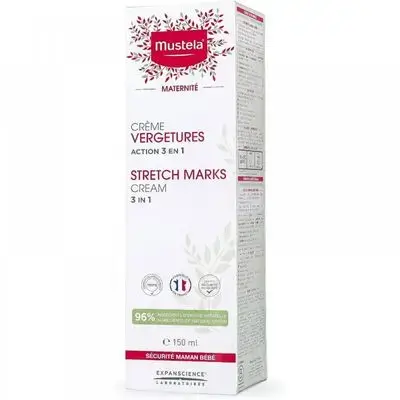 Mustela 3 in 1 Stretch Marks Cream, 150ml//كريم ستريتش مارك 3 في 1 من موستيلا، 150 مل